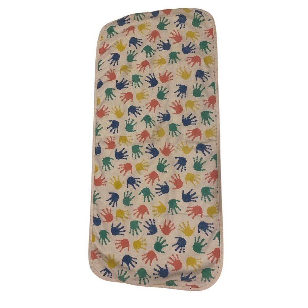 Baby Changing Mat Handprints Newborn Kids Pad Boys Girls